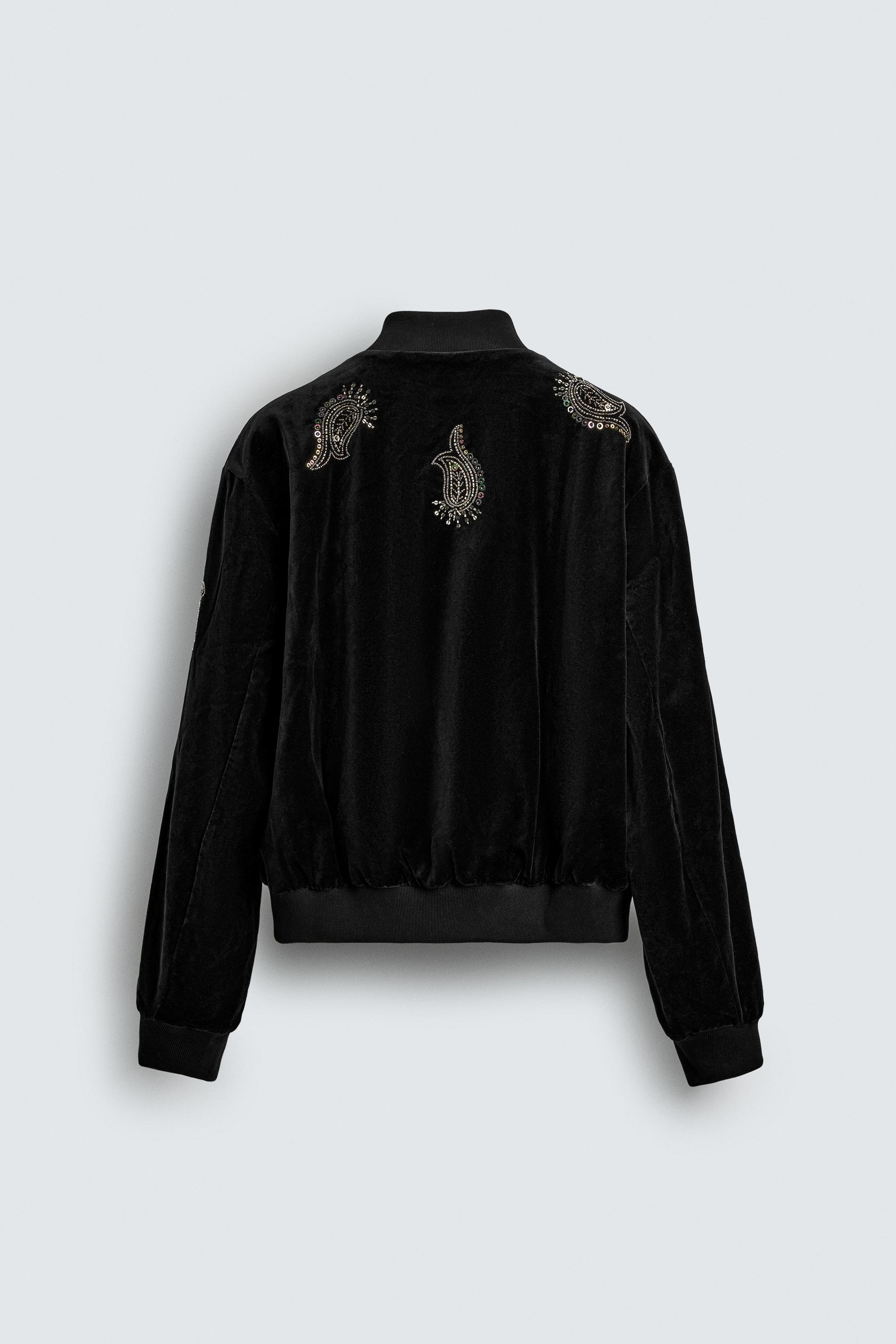 LIMITED EDITION EMBROIDERED VELVET BOMBER JACKET